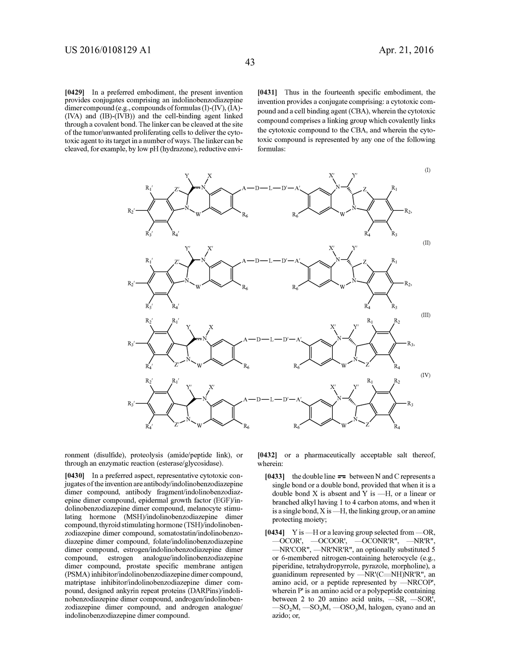 CYTOTOXIC BENZODIAZEPINE DERIVATIVES - diagram, schematic, and image 96