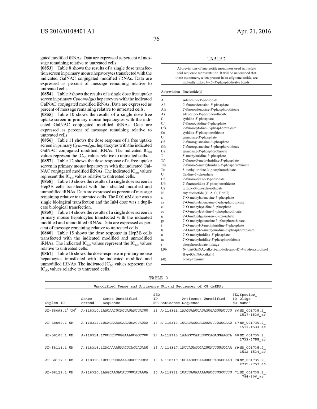 COMPLEMENT COMPONENT C5 iRNA COMPOSITIONS AND METHODS OF USE THEREOF - diagram, schematic, and image 102