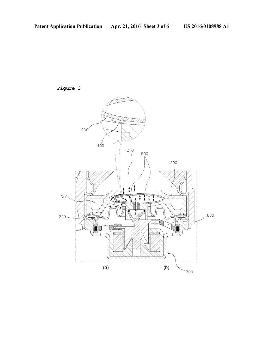 BYPASS FLOW PATH OPEN/CLOSE TYPE ACTIVE ENGINE MOUNT DEVICE USING AIR     CHAMBER - diagram, schematic, and image 04