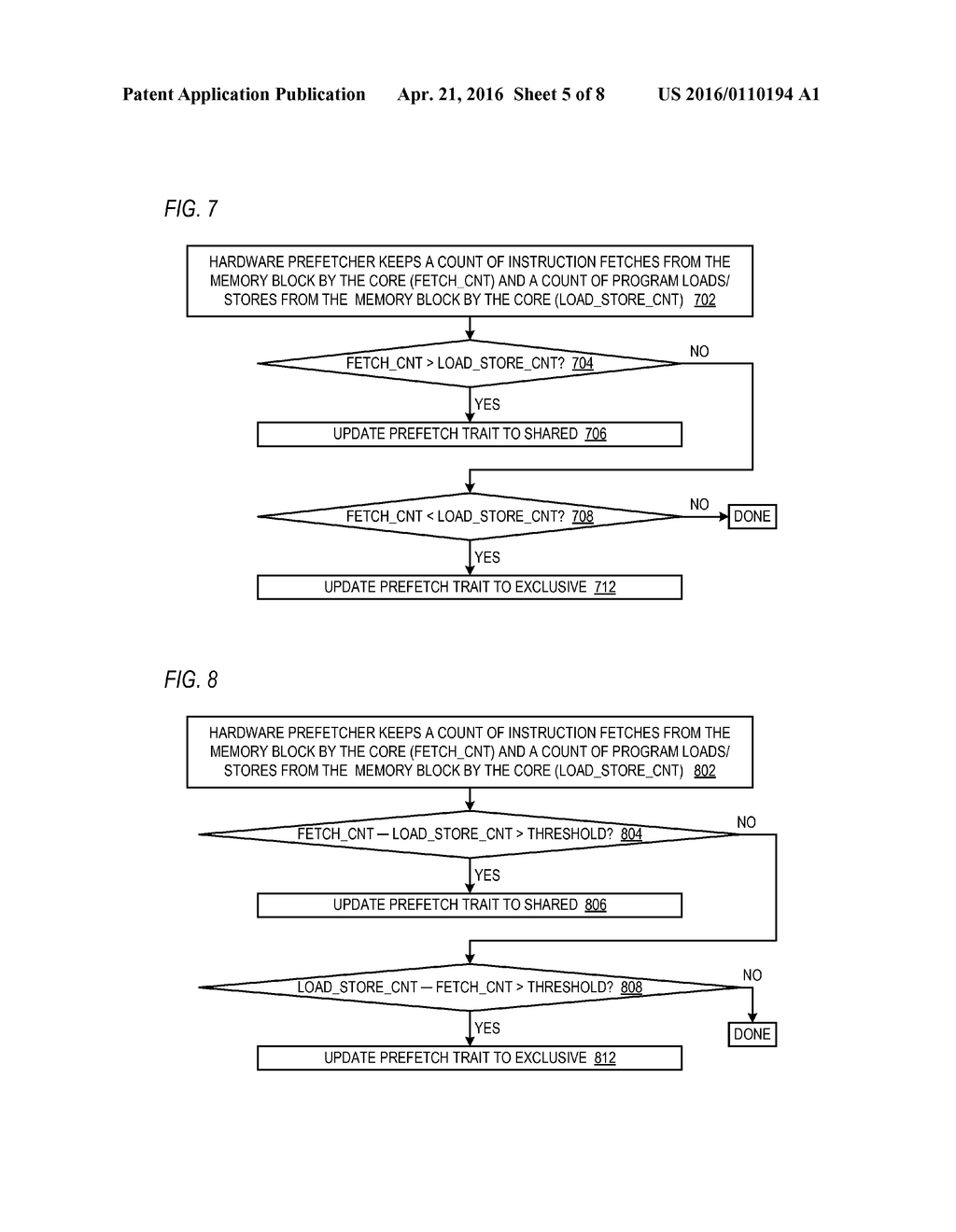 DYNAMICALLY UPDATING HARDWARE PREFETCH TRAIT TO EXCLUSIVE OR SHARED AT     PROGRAM DETECTION - diagram, schematic, and image 06