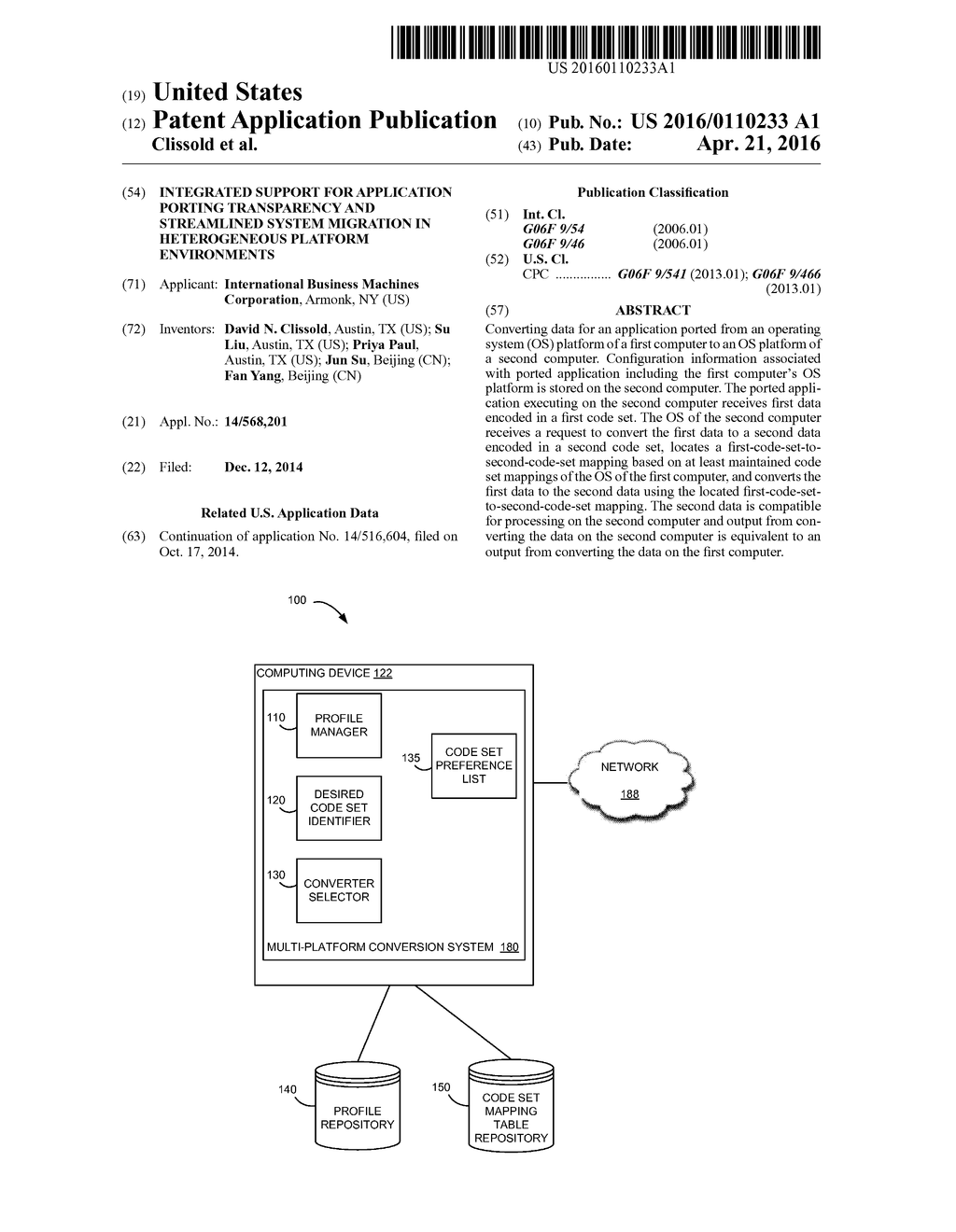 INTEGRATED SUPPORT FOR APPLICATION PORTING TRANSPARENCY AND STREAMLINED     SYSTEM MIGRATION IN HETEROGENEOUS PLATFORM ENVIRONMENTS - diagram, schematic, and image 01