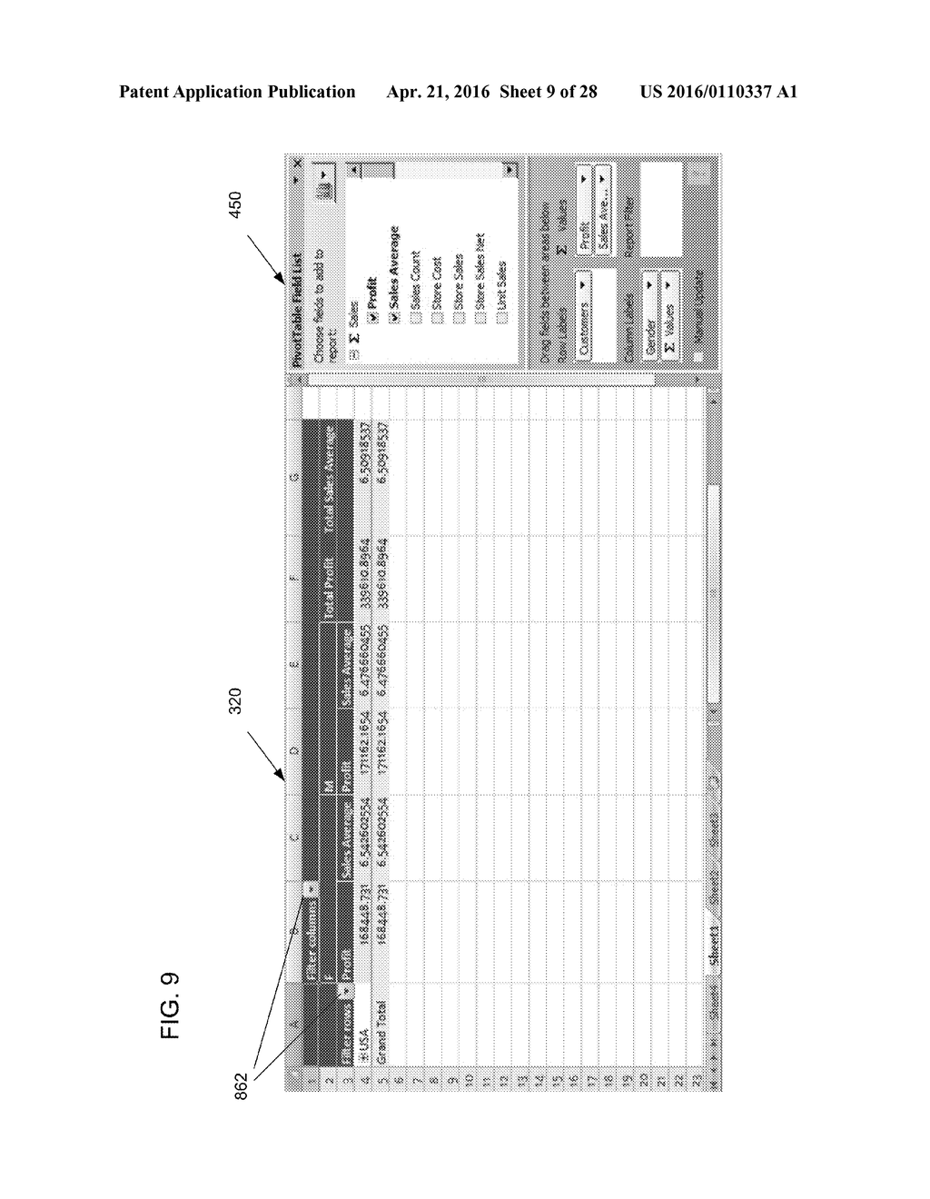 Filtering User Interface for a Data Summary Table - diagram, schematic, and image 10