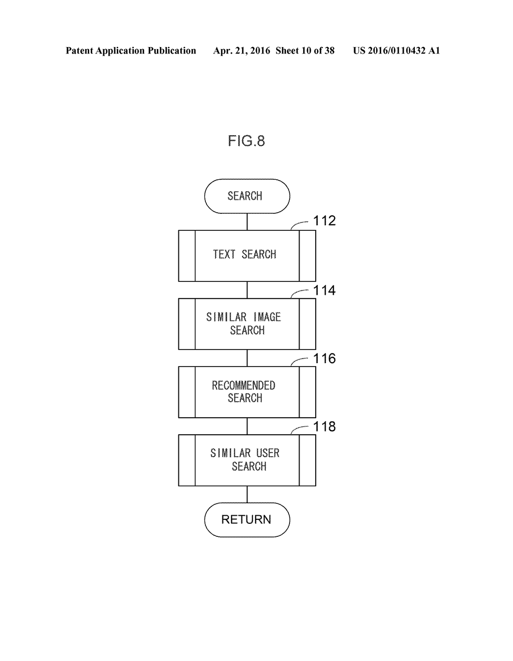 RECORDING MEDIUM STORING SEARCH RESULT DISPLAY PROGRAM, INFORMATION     PROCESSING DEVICE, AND SEARCH RESULT DISPLAYING METHOD - diagram, schematic, and image 11