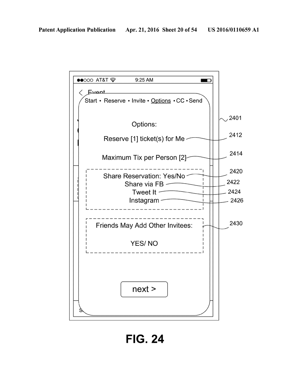 AUTOMATED, CONDITIONAL EVENT TICKETING AND RESERVATION TECHNIQUES     IMPLEMENTED OVER A COMPUTER NETWORK - diagram, schematic, and image 21