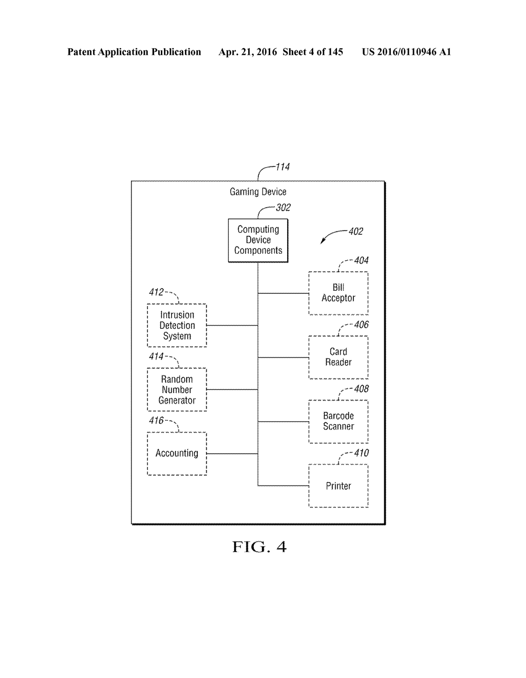 SYSTEMS AND METHODS FOR PLAYING A GAME OF CHANCE WITH BONUS FEATURE - diagram, schematic, and image 05