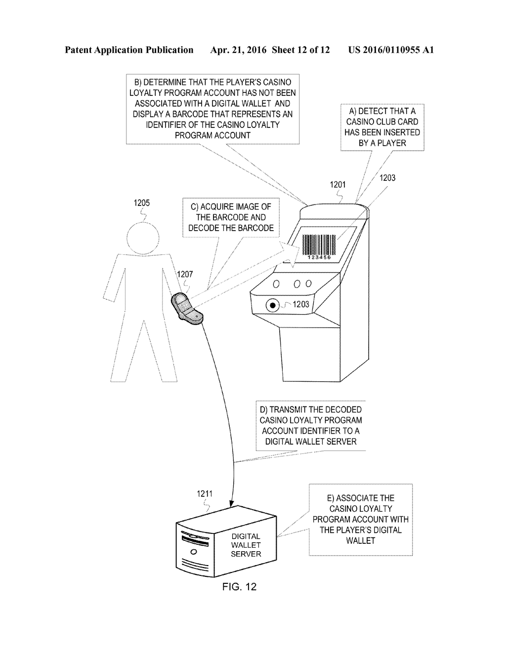 TRANSFERRING AWARDS VIA OPTICAL MACHINE READABLE DATA REPRESENTATION     IMAGES - diagram, schematic, and image 13