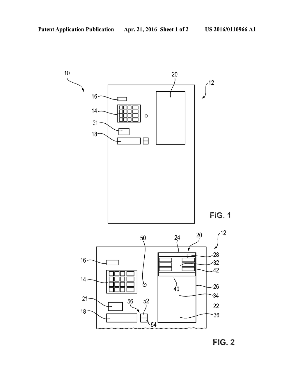 DEVICE FOR HANDLING BANKNOTES COMPRISING A HEIGHT ADJUSTABLE USER     INTERFACE - diagram, schematic, and image 02