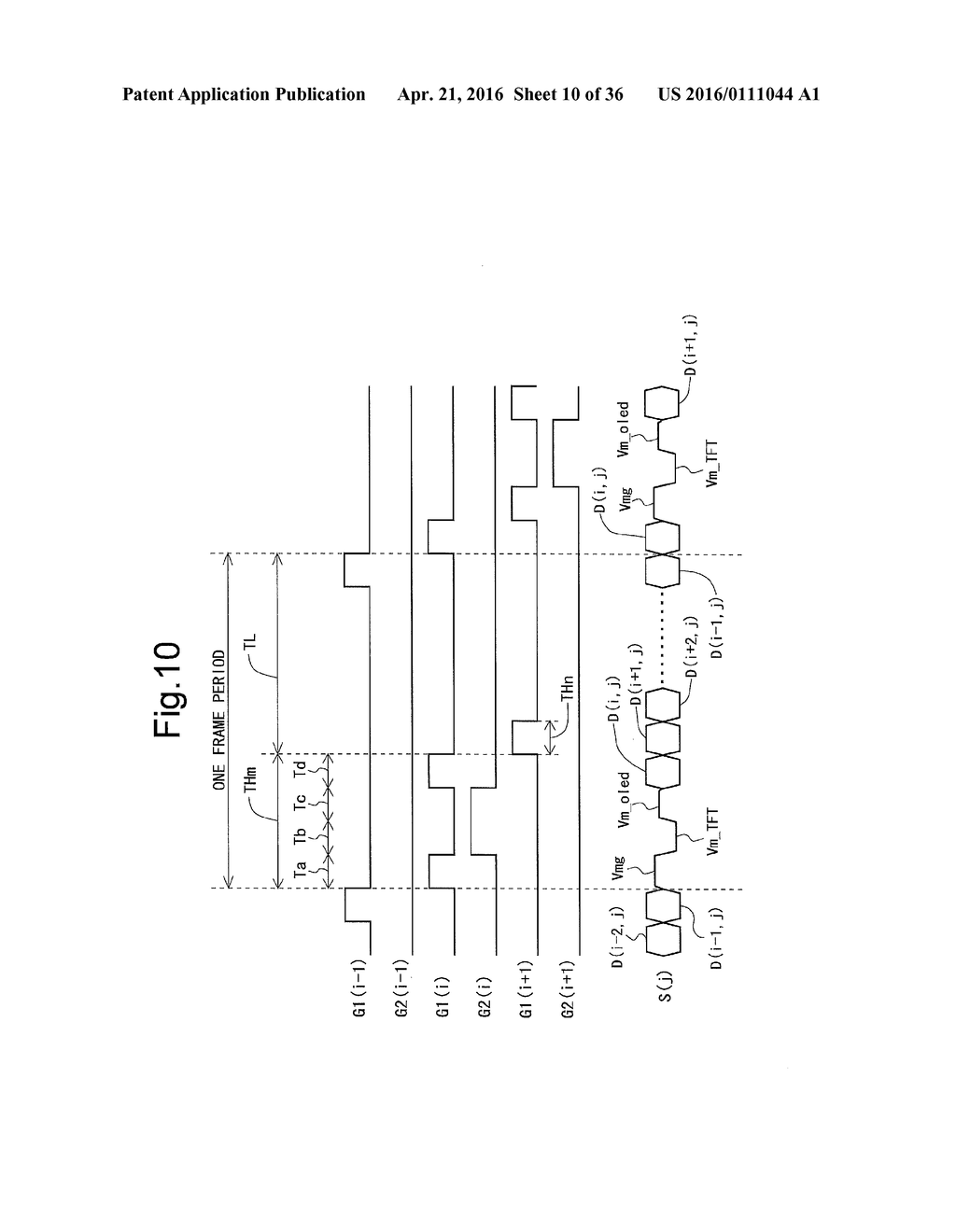 DISPLAY DEVICE AND DRIVE METHOD FOR SAME - diagram, schematic, and image 11
