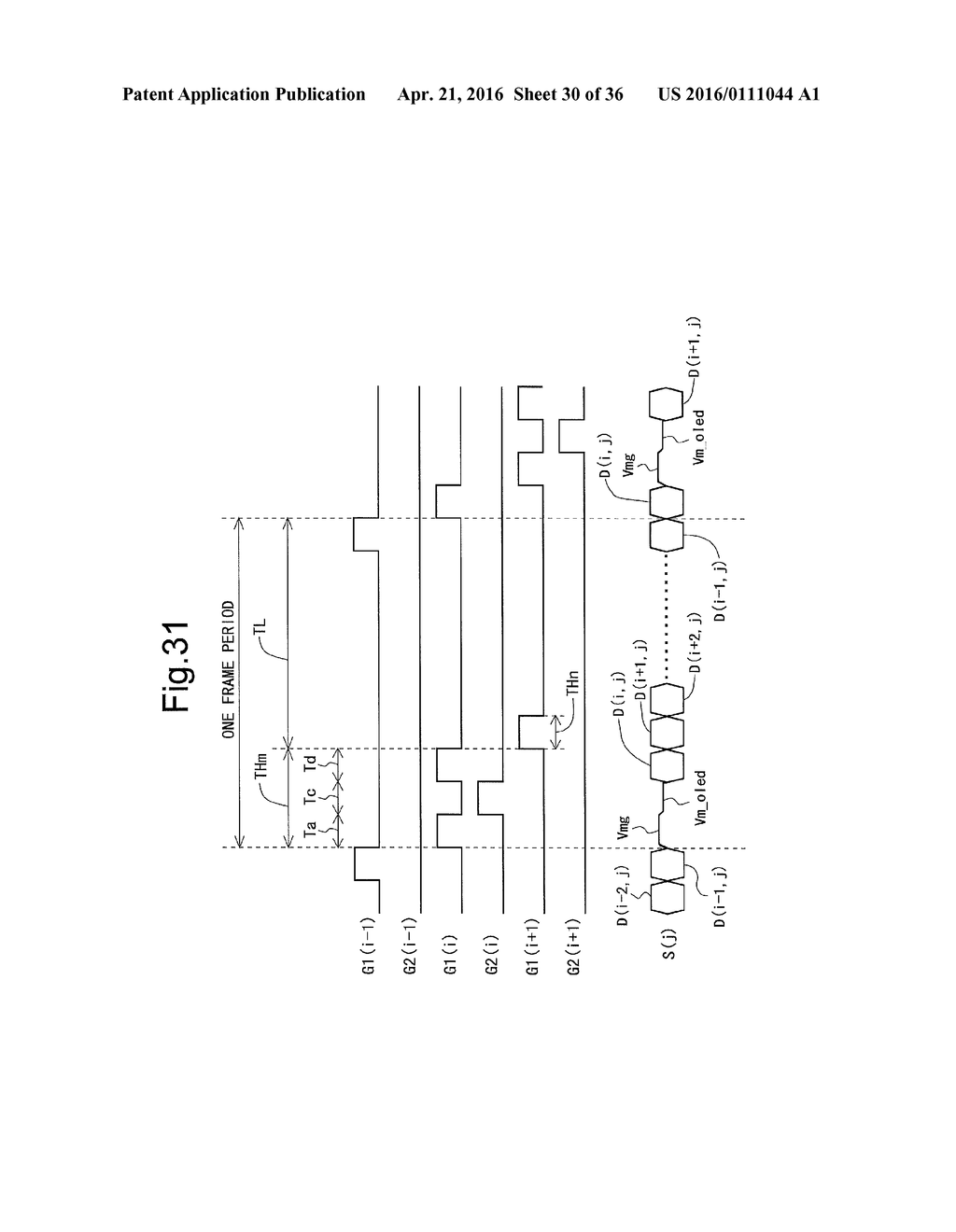 DISPLAY DEVICE AND DRIVE METHOD FOR SAME - diagram, schematic, and image 31