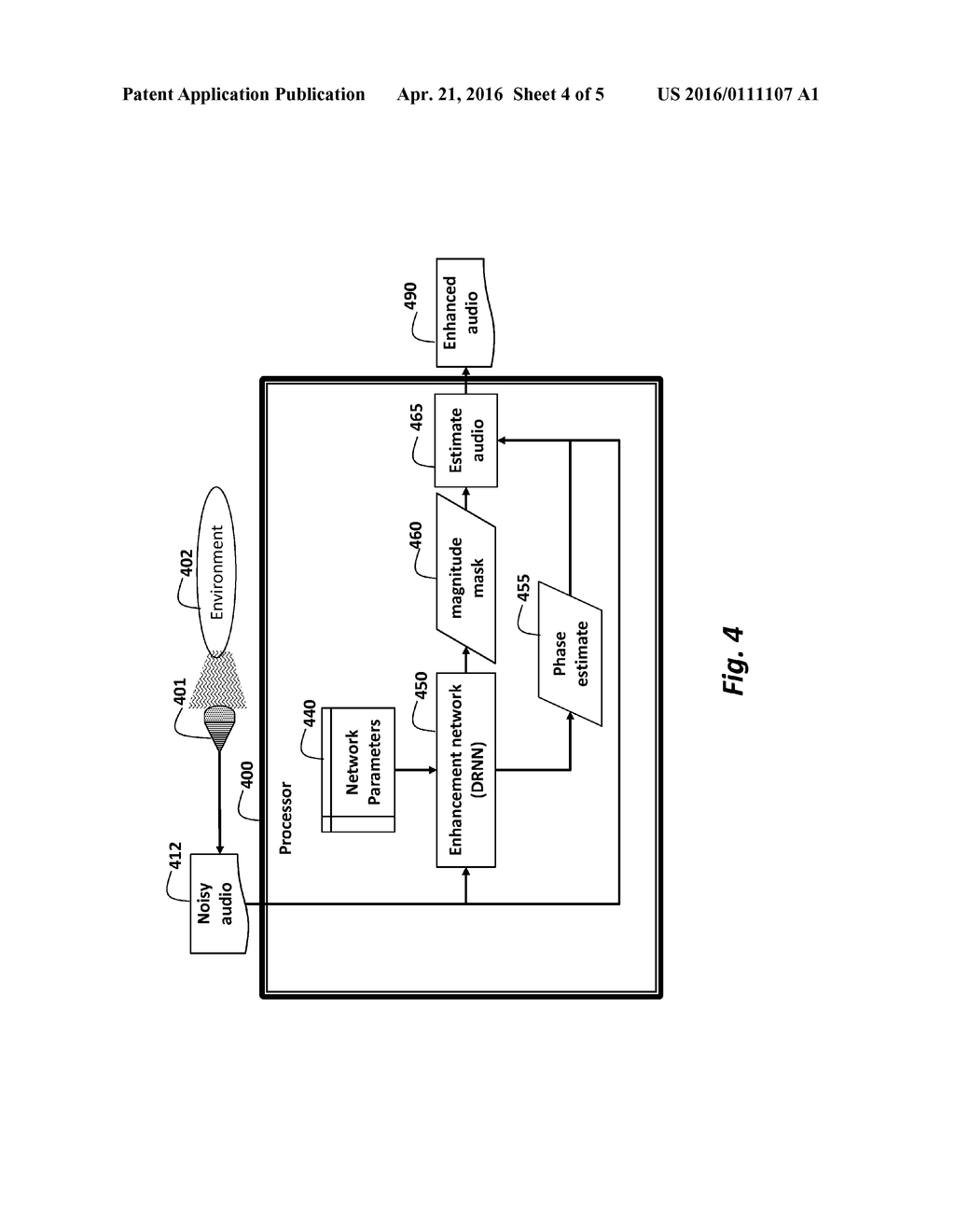 Method for Enhancing Noisy Speech using Features from an Automatic Speech     Recognition System - diagram, schematic, and image 05