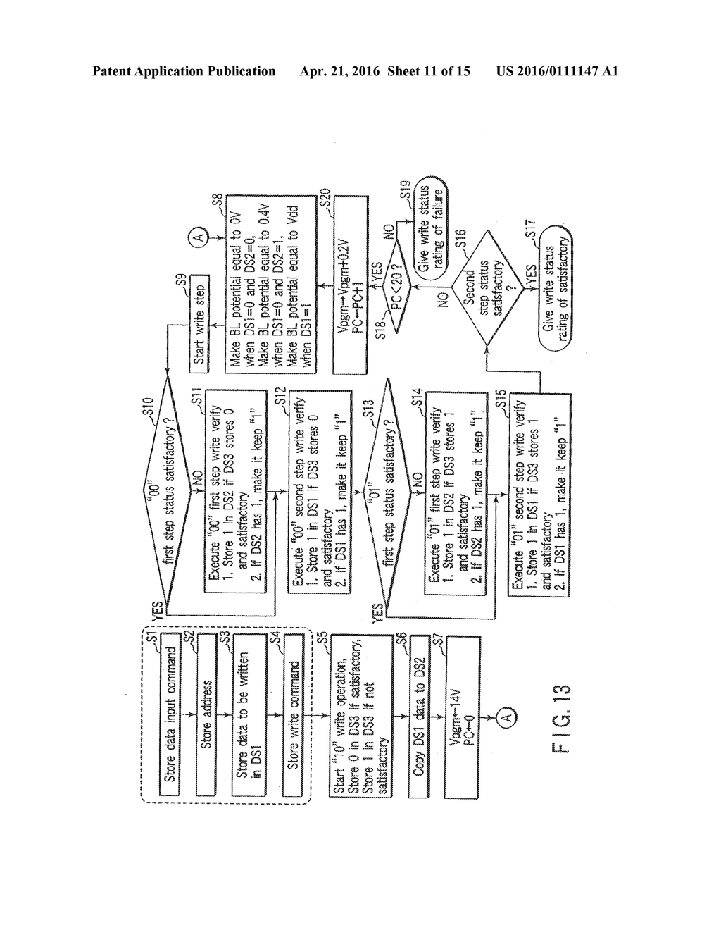 Non-Volatile Semiconductor Memory Adapted to Store a Multi-Valued Data in     a Single Memory Cell - diagram, schematic, and image 12