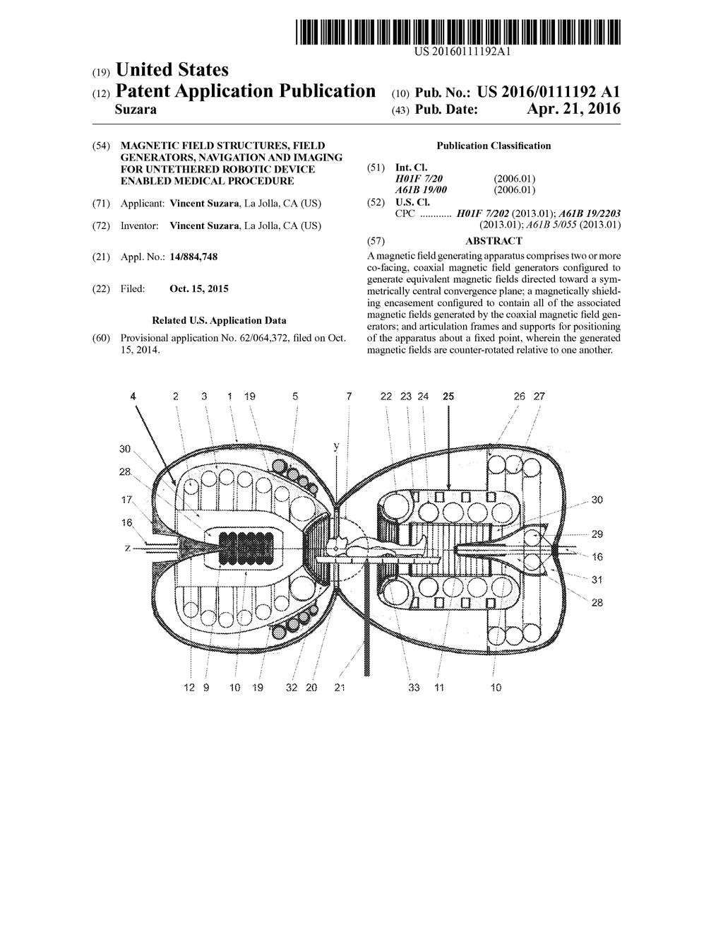 MAGNETIC FIELD STRUCTURES, FIELD GENERATORS, NAVIGATION AND IMAGING FOR     UNTETHERED ROBOTIC DEVICE ENABLED MEDICAL PROCEDURE - diagram, schematic, and image 01