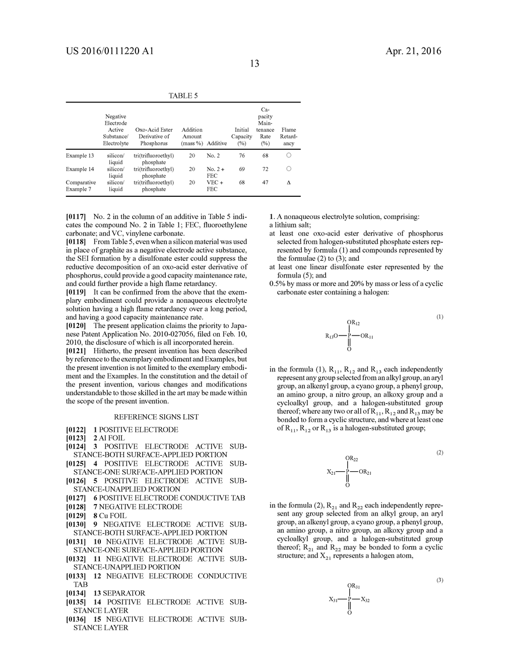 NONAQUEOUS ELECTROLYTE SOLUTION, AND LITHIUM ION SECONDARY BATTERY HAVING     THE SAME - diagram, schematic, and image 17