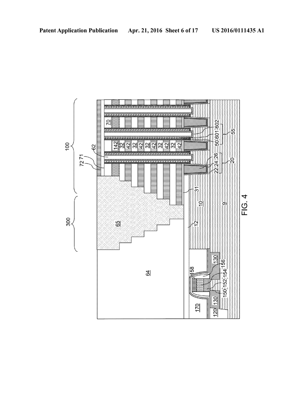 THREE-DIMENSIONAL MEMORY STRUCTURE HAVING SELF-ALIGNED DRAIN REGIONS AND     METHODS OF MAKING THEREOF - diagram, schematic, and image 07