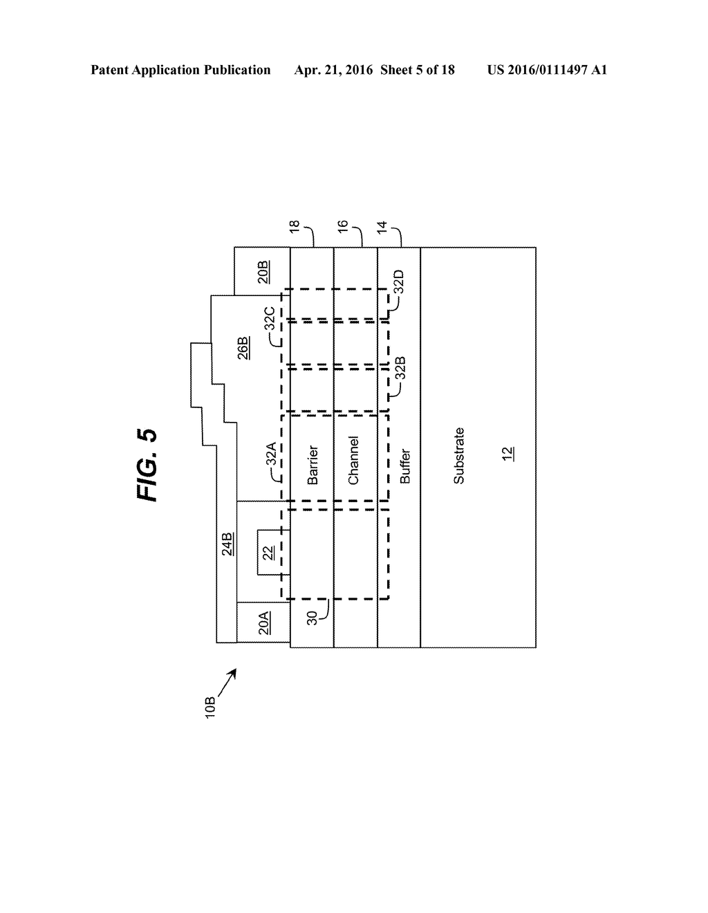 High-Voltage Normally-Off Field Effect Transistor With Channel Having     Multiple Adjacent Sections - diagram, schematic, and image 06