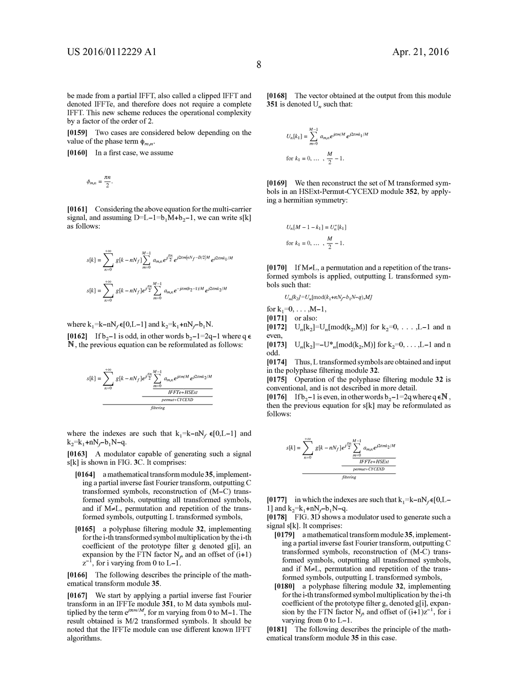 Modulation method and device delivering a multicarrier signal, and     corresponding demodulation method and device and computer program - diagram, schematic, and image 14