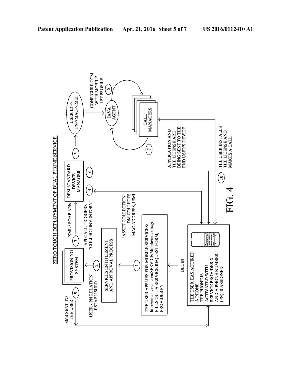 SECURE OVER-THE-AIR PROVISIONING SOLUTION FOR HANDHELD AND DESKTOP DEVICES     AND SERVICES - diagram, schematic, and image 06