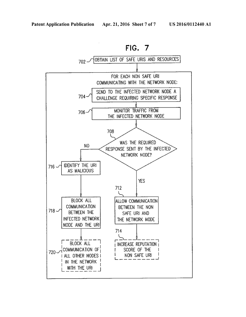 METHODS AND DEVICES FOR IDENTIFYING THE PRESENCE OF MALWARE IN A NETWORK - diagram, schematic, and image 08