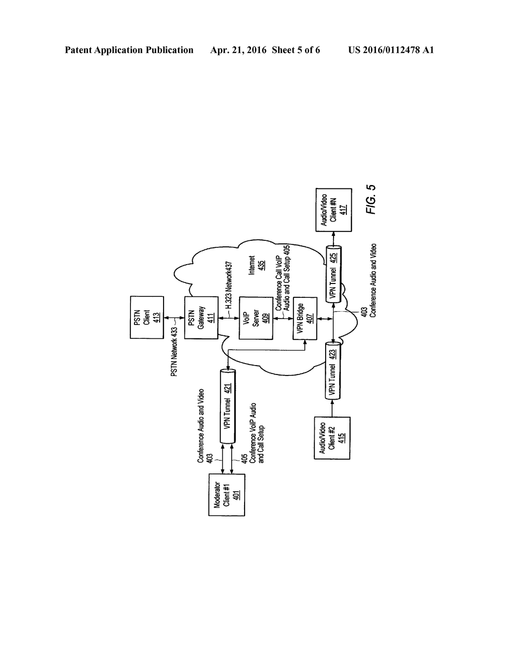 VOICE CONFERENCE CALL USING PSTN AND INTERNET NETWORKS - diagram, schematic, and image 06