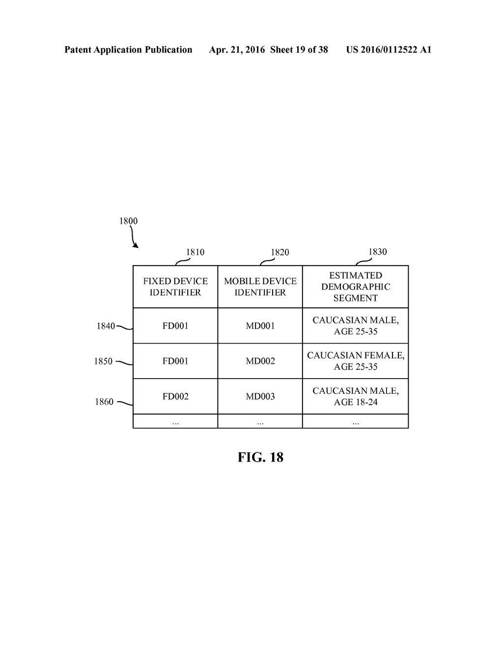 METHODS AND APPARATUS TO CORRELATE A DEMOGRAPHIC SEGMENT WITH A FIXED     DEVICE - diagram, schematic, and image 20