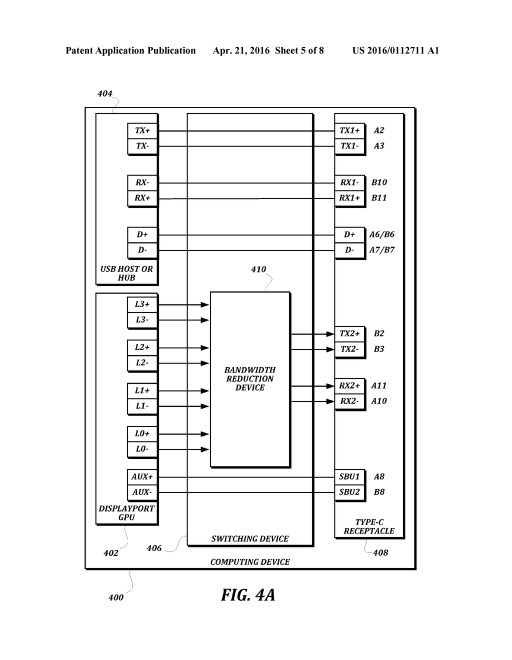 DEVICES AND METHODS FOR PROVIDING REDUCED BANDWIDTH DISPLAYPORT     COMMUNICATION - diagram, schematic, and image 06