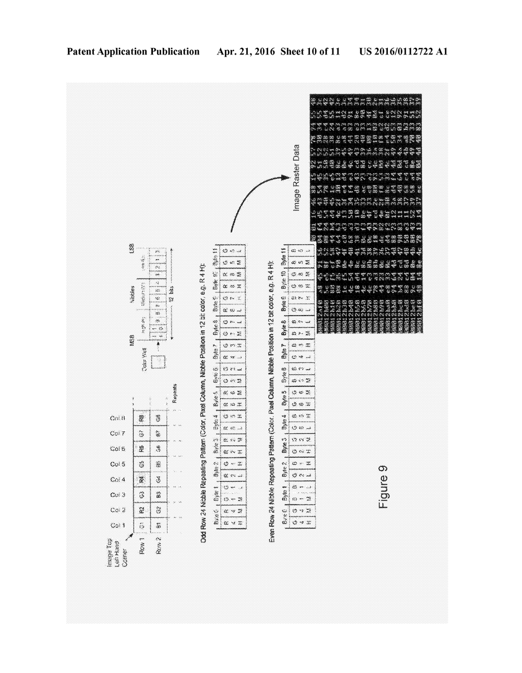 APPARATUS AND METHOD FOR LOSSLESS COMPRESSION OF RAW COLOR SENSOR DATA     FROM A COLOR ARRAY FILTERED IMAGE SENSOR - diagram, schematic, and image 11