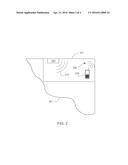 LOCATION-TRANSMITTING DEVICE FOR DETERMINING LOCATION OF A WIRELESS     COMMUNICATION DEVICE diagram and image