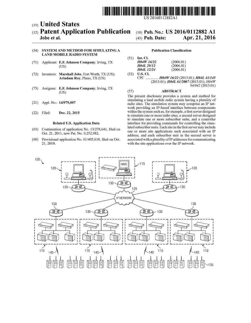 SYSTEM AND METHOD FOR SIMULATING A LAND MOBILE RADIO SYSTEM - diagram, schematic, and image 01