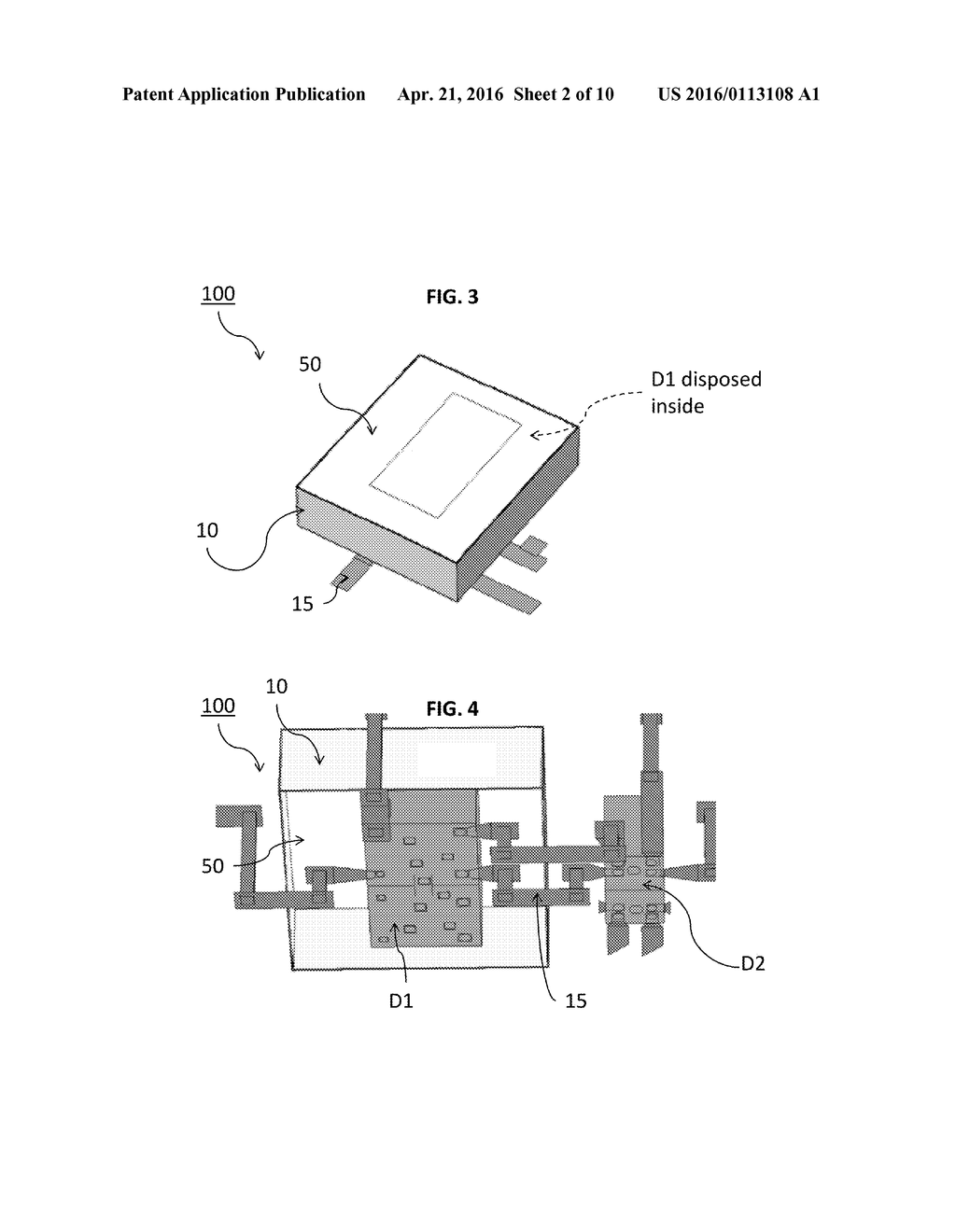 PACKAGE-LEVEL ELECTROMAGNETIC INTERFERENCE SHIELDING STRUCTURES FOR A     SUBSTRATE - diagram, schematic, and image 03