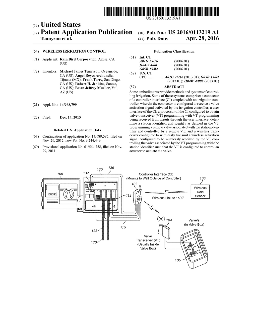 WIRELESS IRRIGATION CONTROL - diagram, schematic, and image 01