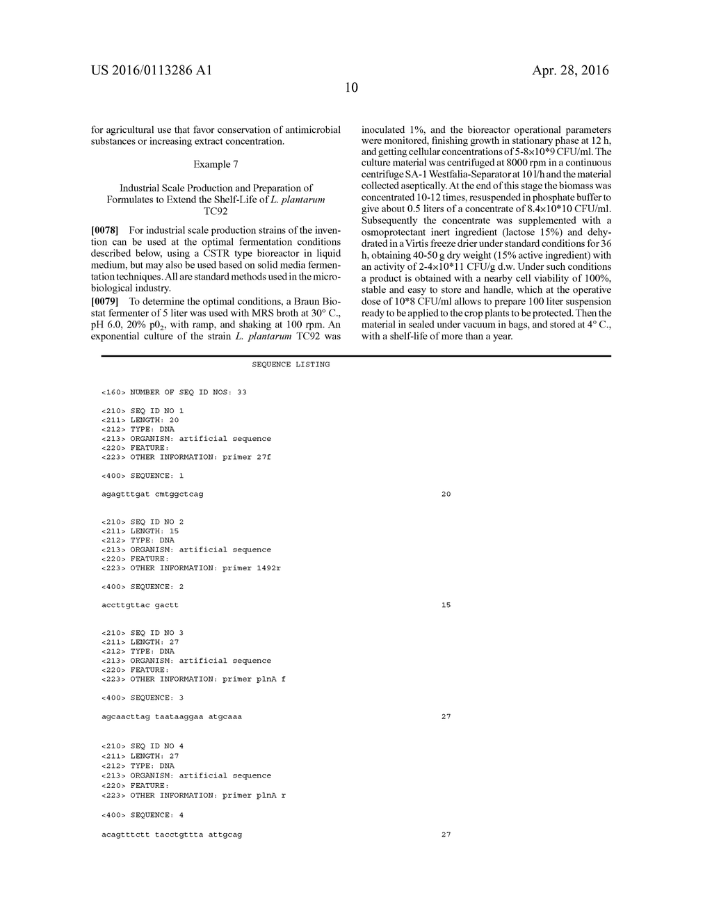 LACTOBACILLUS PLANTARUM STRAIN FOR THE CONTROL OF FIRE BLIGHT - diagram, schematic, and image 19