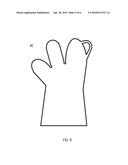 GLOVE WITH INTERIOR GRASPING ELEMENT FOR INVERSION diagram and image