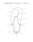 SANDAL STRAP ARRANGEMENT AND TENSIONING SYSTEM diagram and image