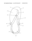 SANDAL STRAP ARRANGEMENT AND TENSIONING SYSTEM diagram and image