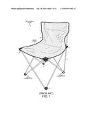 Sturdy, Compact, Collapsible Camping Chair with a Central Tube Connector diagram and image