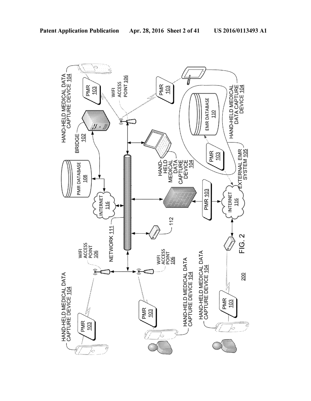 Hand-held medical-data capture-device having variation amplification and     having detection of body core temperature by a microprocessor from a     digital infrared sensor and interoperation with electronic medical record     systems via an authenticated communication channel - diagram, schematic, and image 03