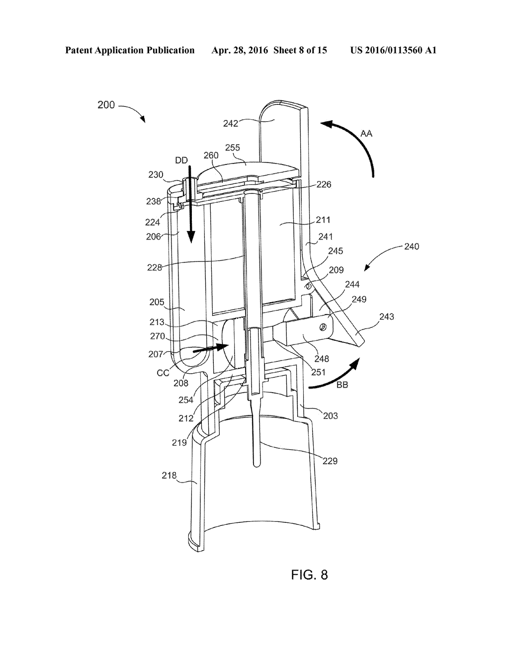 FLUID DIVERSION MECHANISM FOR BODILY-FLUID SAMPLING - diagram, schematic, and image 09