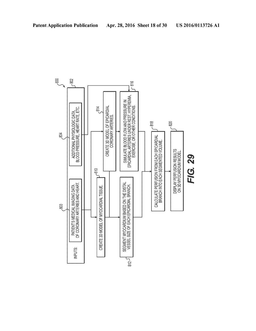 METHOD AND SYSTEM FOR IMAGE PROCESSING TO DETERMINE PATIENT-SPECIFIC BLOOD     FLOW CHARACTERISTICS - diagram, schematic, and image 19