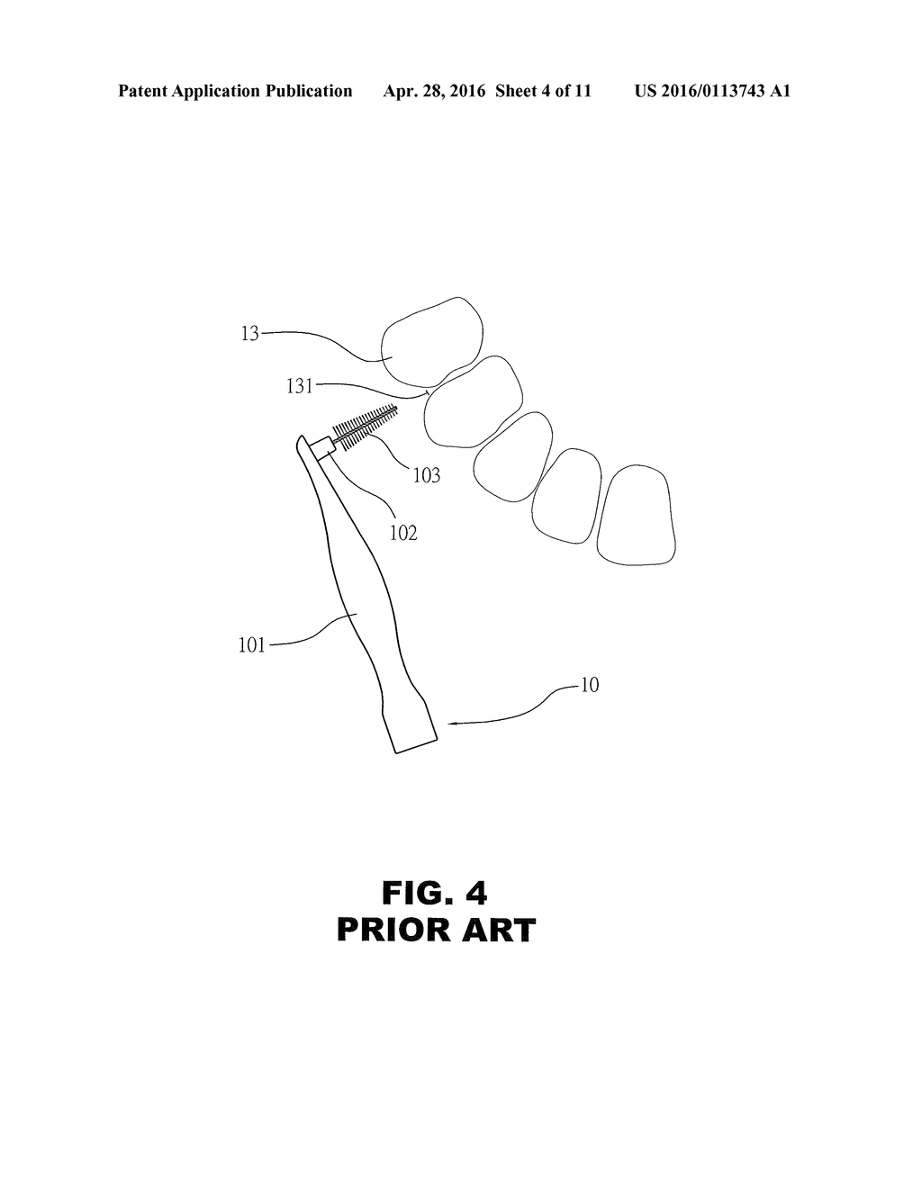 Interdental Brush with Adjustable Bending Angles - diagram, schematic, and image 05