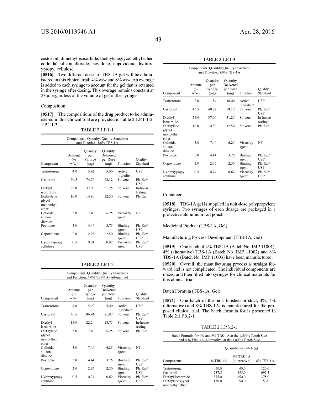 CONTROLLED RELEASE TOPICAL TESTOSTERONE FORMULATIONS AND METHODS - diagram, schematic, and image 73