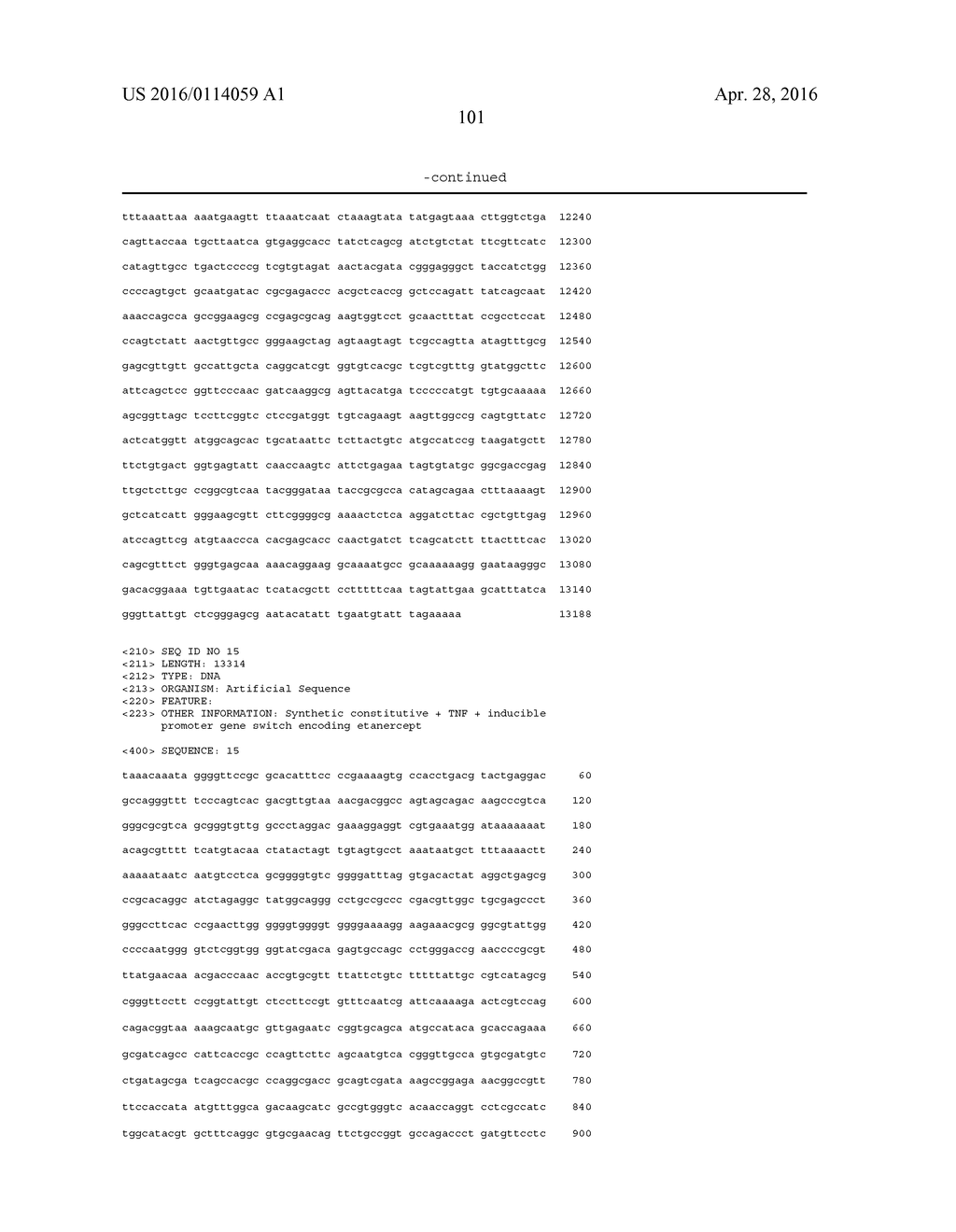 Therapeutic Gene-Switch Constructs and Bioreactors for the Expression of     Biotherapeutic Molecules, and Uses Thereof - diagram, schematic, and image 119