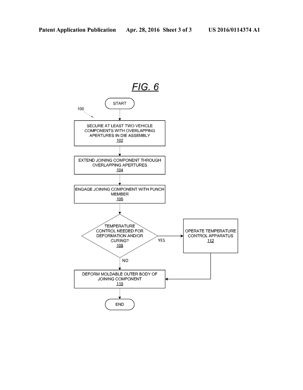 SYSTEM AND METHOD FOR ASSEMBLING VEHICLE COMPONENTS WITH REINFORCED     MOLDABLE RIVET - diagram, schematic, and image 04