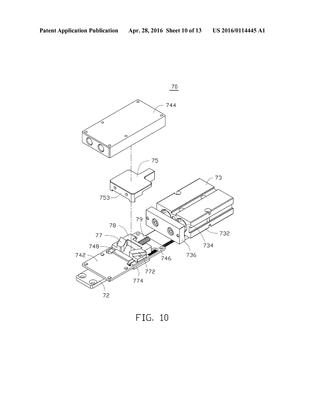 BRAKING MECHANISM AND PROCESSING DEVICE USING THE SAME - diagram, schematic, and image 11