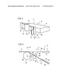 BONDING DEVICE FOR DECORATIVE MATERIAL, PRODUCTION DEVICE FOR COATED     ARTICLE, BONDING METHOD FOR DECORATIVE MATERIAL, AND PRODUCTION METHOD     FOR COATED ARTICLE diagram and image