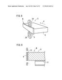 BONDING DEVICE FOR DECORATIVE MATERIAL, PRODUCTION DEVICE FOR COATED     ARTICLE, BONDING METHOD FOR DECORATIVE MATERIAL, AND PRODUCTION METHOD     FOR COATED ARTICLE diagram and image