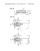 BONDING DEVICE FOR DECORATIVE MATERIAL, PRODUCTION DEVICE FOR COATED     ARTICLE, BONDING METHOD FOR DECORATIVE MATERIAL, AND PRODUCTION METHOD     FOR COATED ARTICLE diagram and image