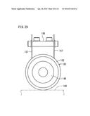 BONDING DEVICE FOR DECORATIVE MATERIAL, PRODUCTION DEVICE FOR COATED     ARTICLE, BONDING METHOD FOR DECORATIVE MATERIAL, AND PRODUCTION METHOD     FOR COATED ARTICLE diagram and image