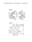 BONDING DEVICE FOR DECORATIVE MATERIAL, PRODUCTION DEVICE FOR COATED     ARTICLE, BONDING METHOD FOR DECORATIVE MATERIAL, AND PRODUCTION METHOD     FOR COATED ARTICLE diagram and image