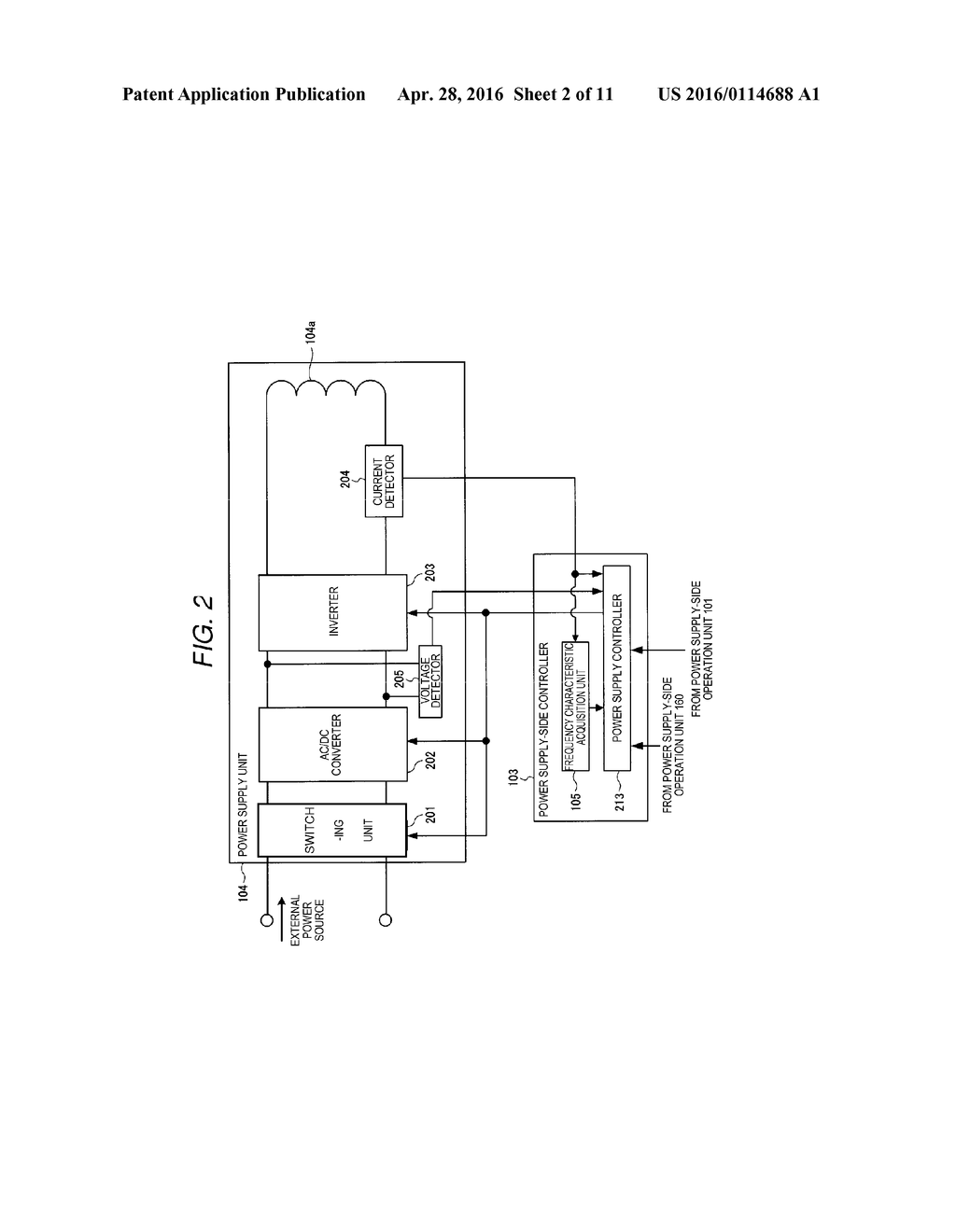 POWER FEED DEVICE AND METHOD FOR ACQUISITION OF FREQUENCY CHARACTERISTICS - diagram, schematic, and image 03