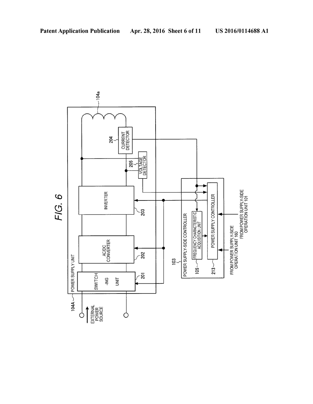 POWER FEED DEVICE AND METHOD FOR ACQUISITION OF FREQUENCY CHARACTERISTICS - diagram, schematic, and image 07